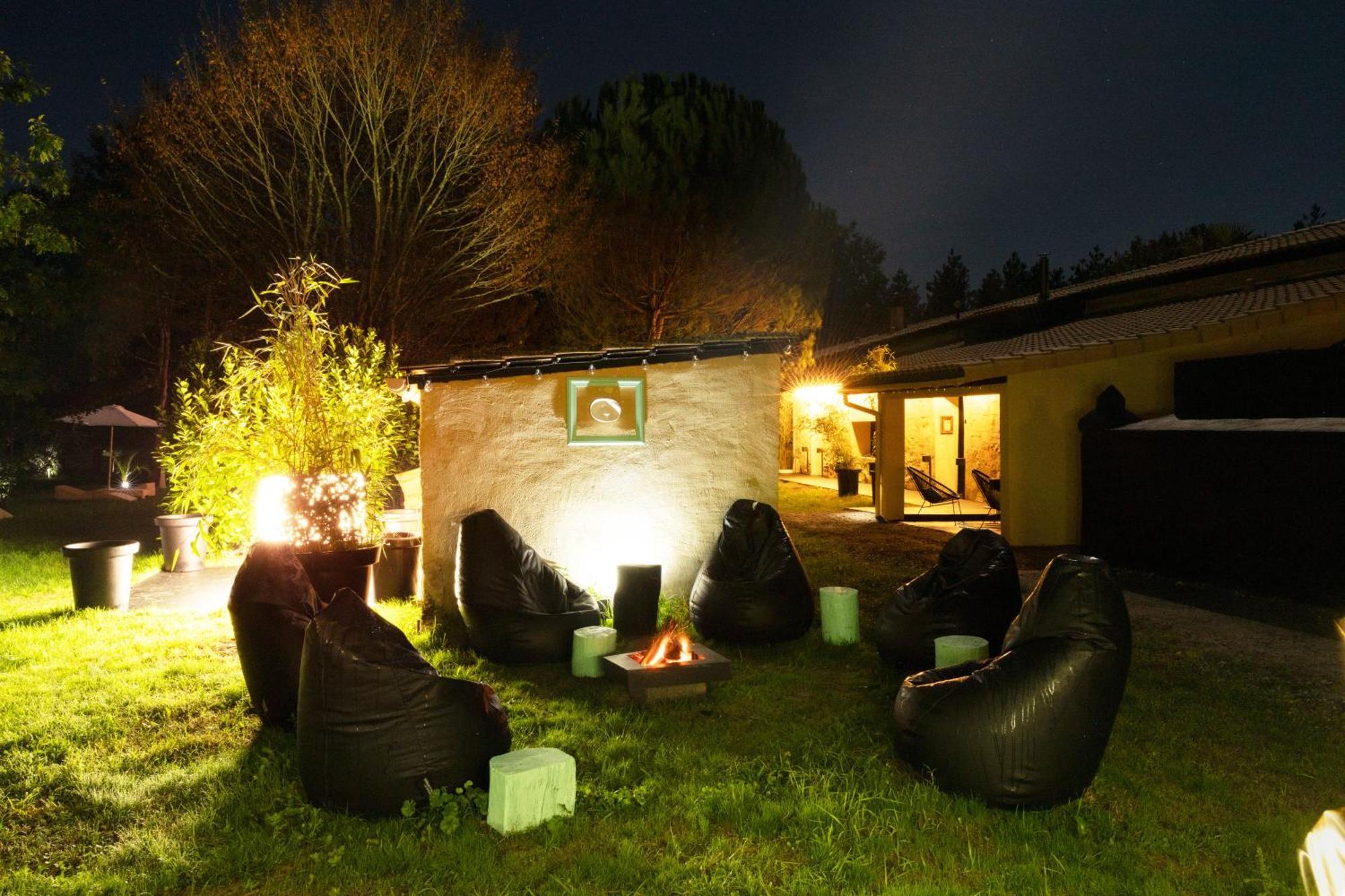 L Ost In Sensations -Hebergements Insolites Et Suites De Luxe Spa Sauna Piscine Foret Marcenais المظهر الخارجي الصورة