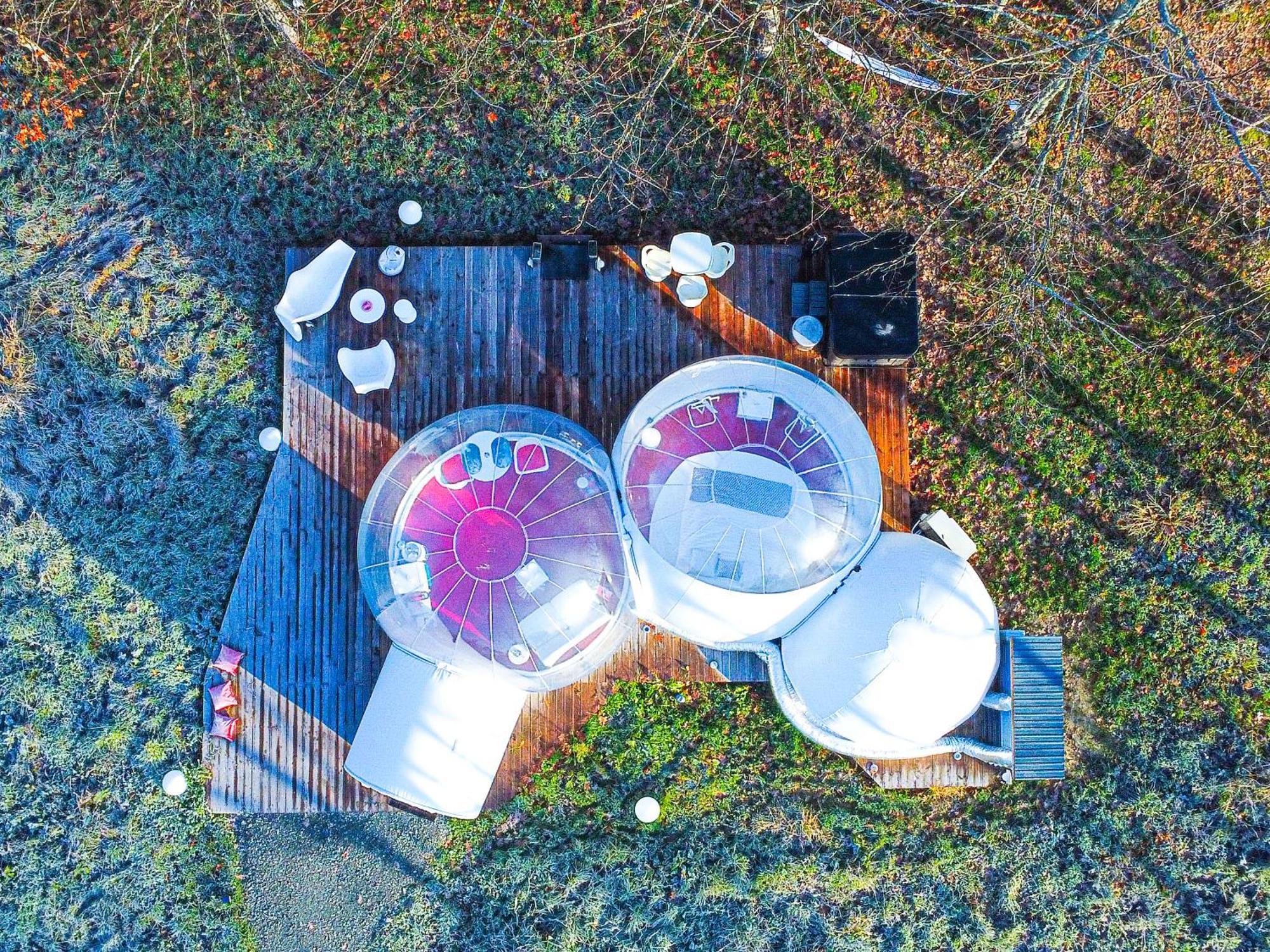 L Ost In Sensations -Hebergements Insolites Et Suites De Luxe Spa Sauna Piscine Foret Marcenais المظهر الخارجي الصورة